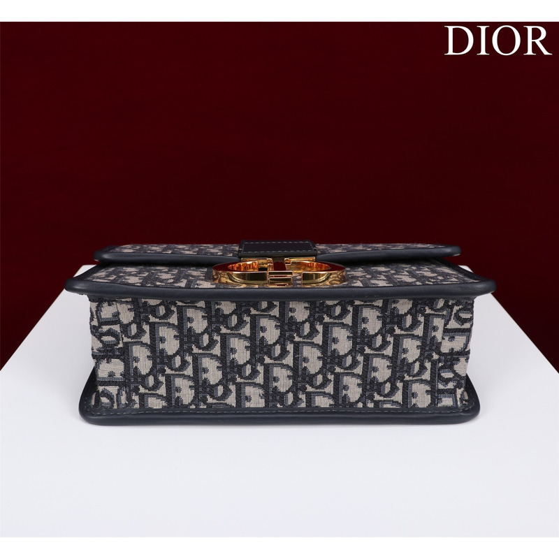 D*or 30 montaigne chain bag blue D*or oblique jacquard