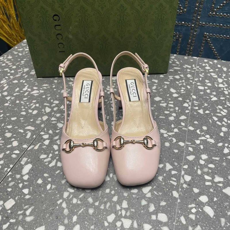 G*u*i women\''s horsebit slingback pink