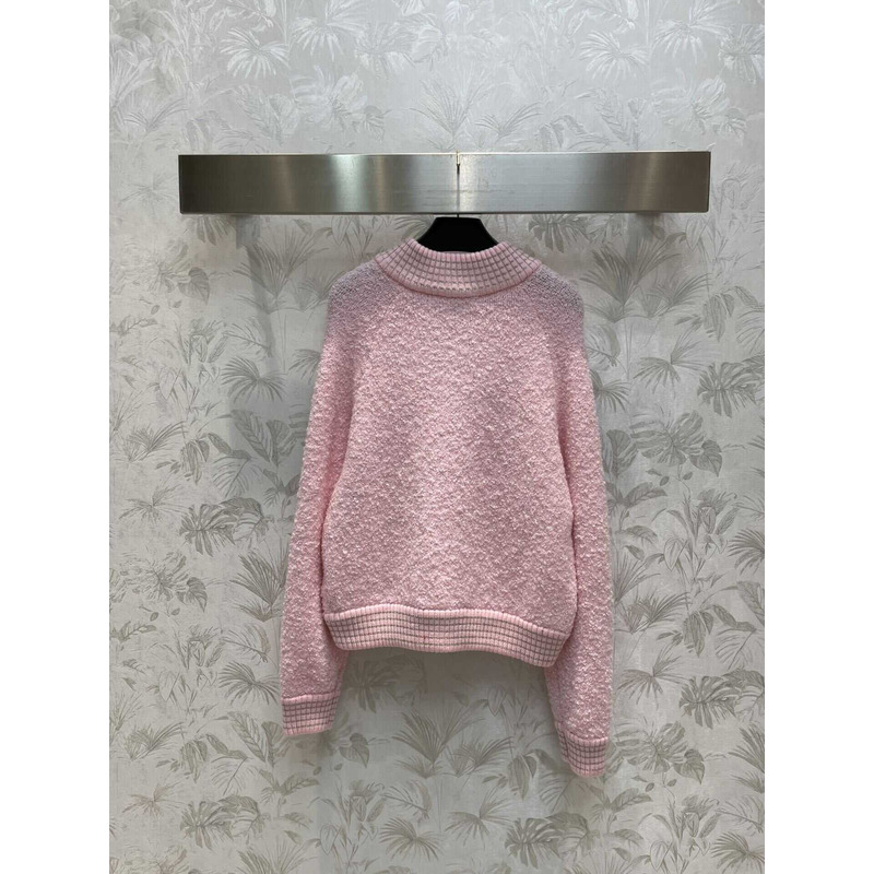 Ch*el wool jacket pink