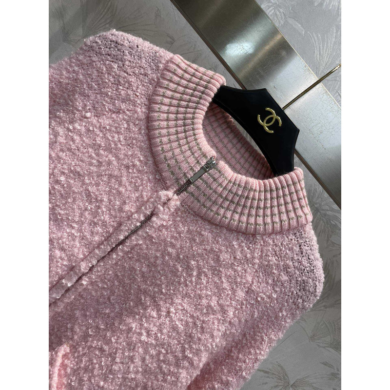 Ch*el wool jacket pink