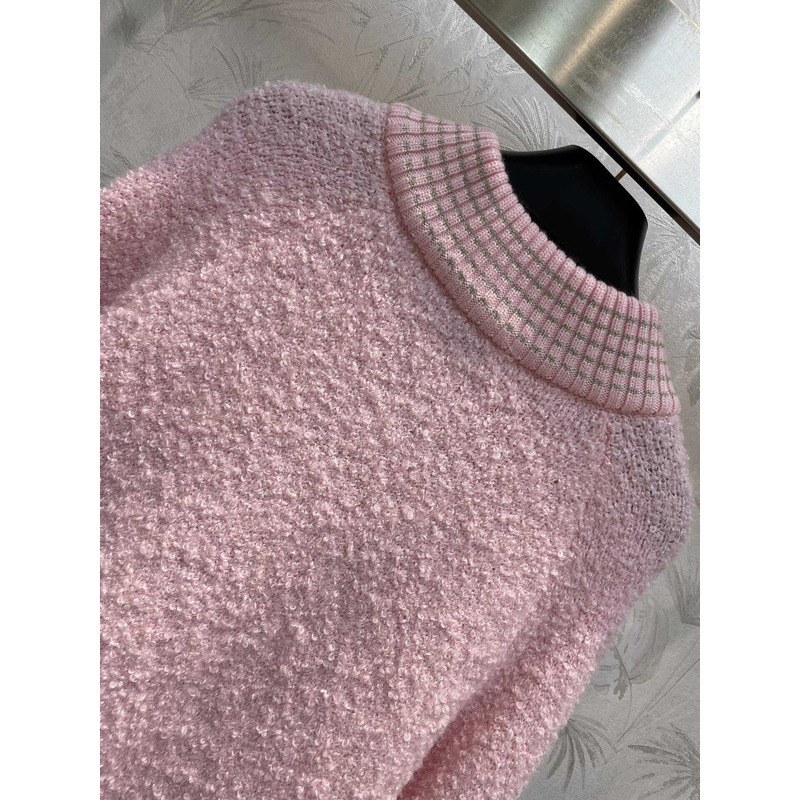 Ch*el wool jacket pink