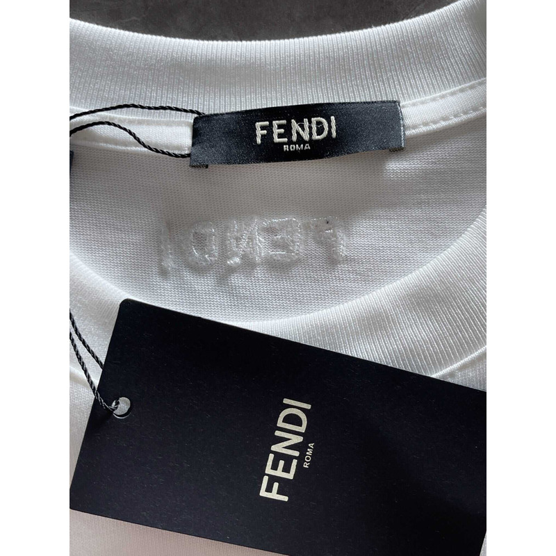 F**di logo t-shirt black white