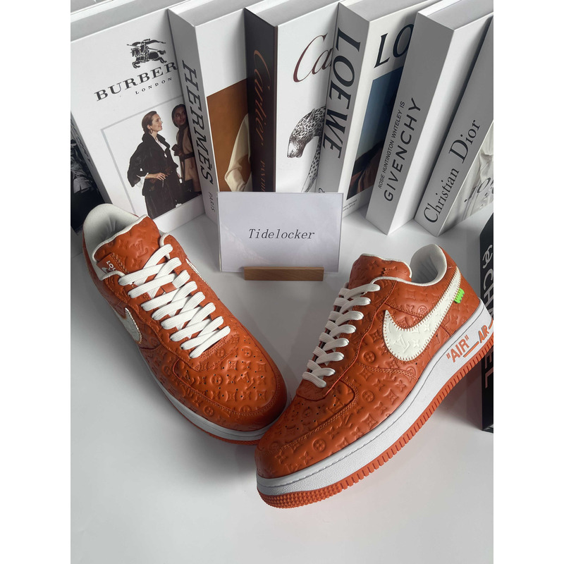 l**is V*t*n x nike air force 1low sneakers orange