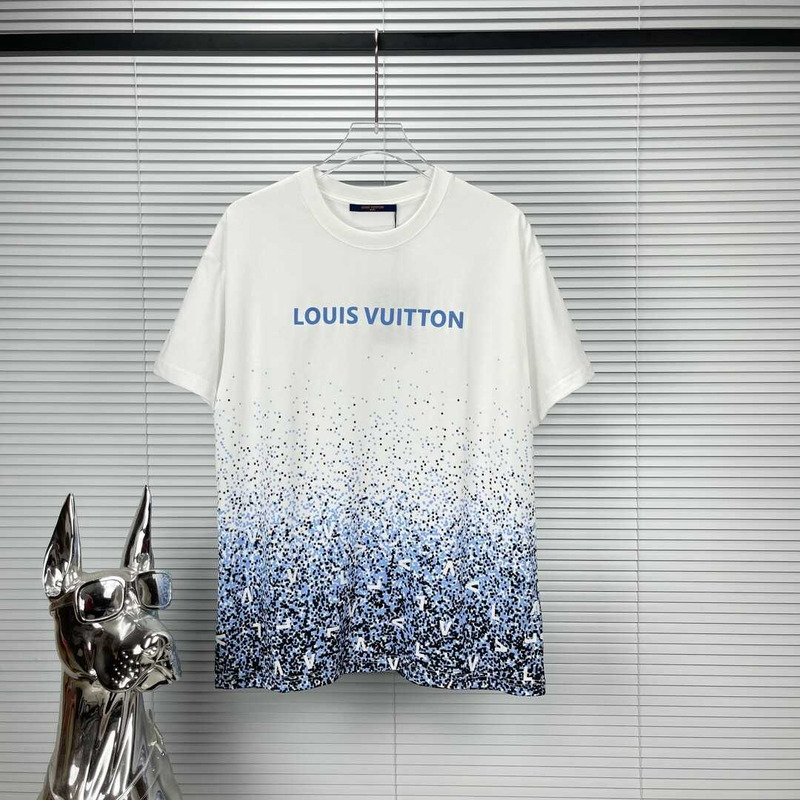 l**is V*t*n t-shirt blue and white