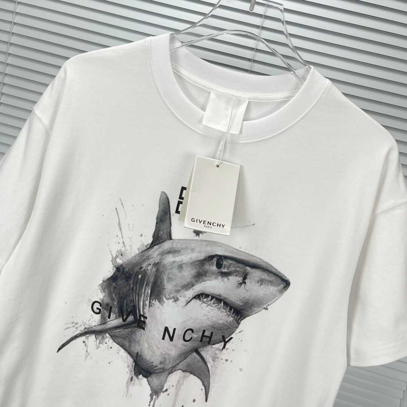 Givenchy Shark T-Shirt White