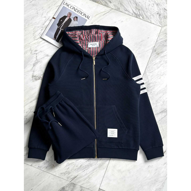 Thom Browne Track Jacket And Pants Blue