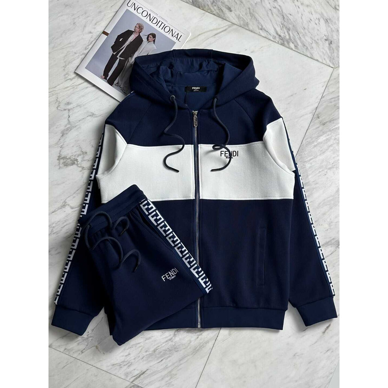 F**di track jacket and pants blue