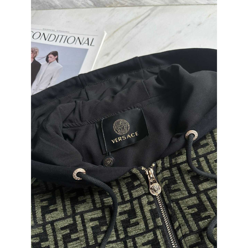 Versace Track Jacket And Pants Black