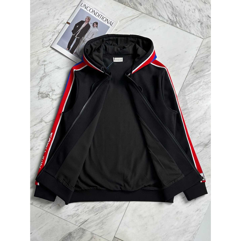 Moncler Hoodie And Pants Black