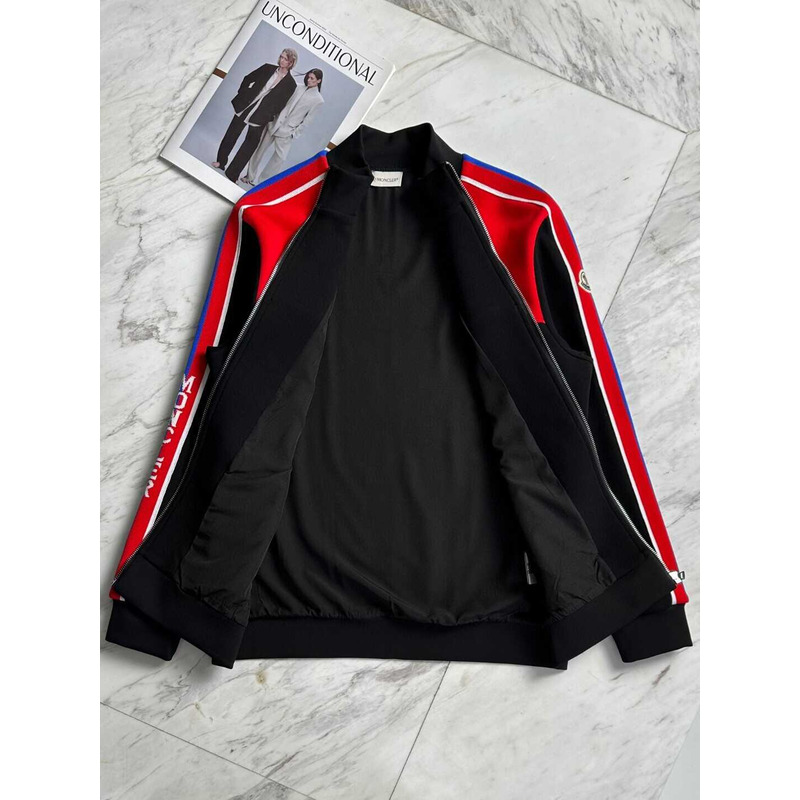 Moncler Track Jacket And Pants Red Black