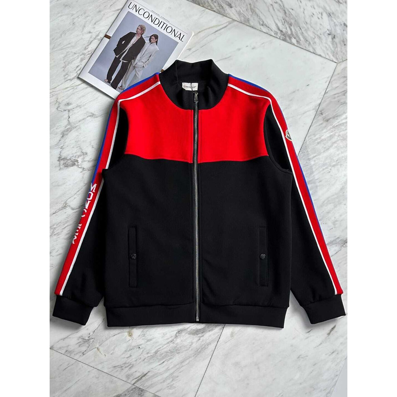 Moncler Track Jacket And Pants Red Black