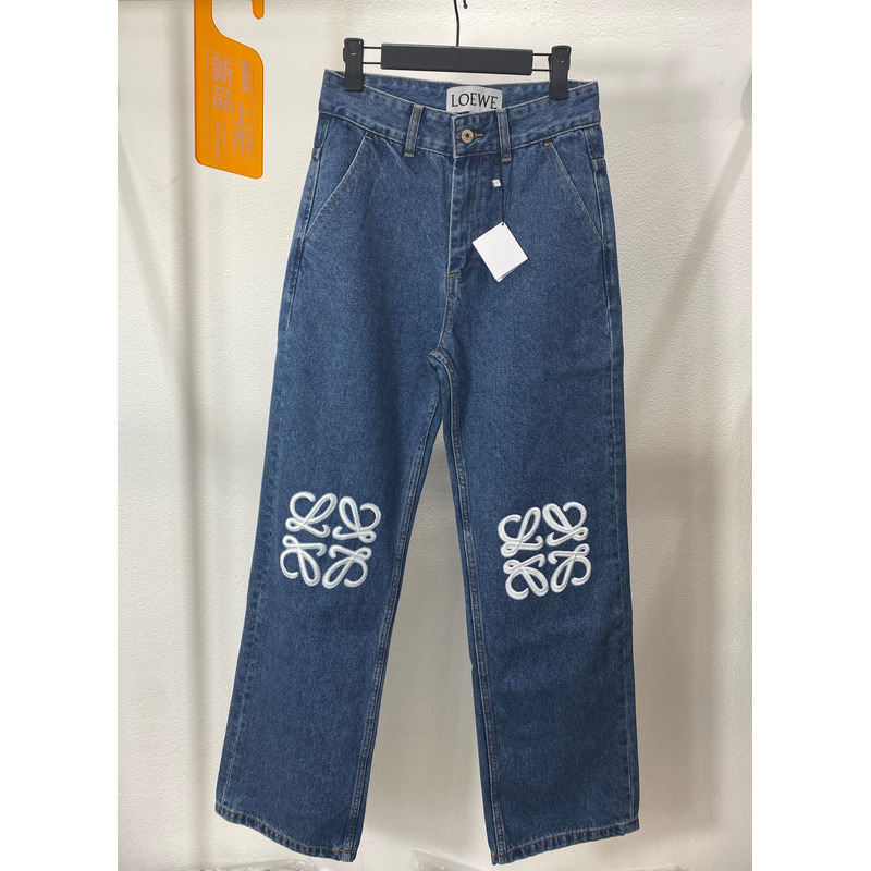 Loewe Logo Jeans Blue