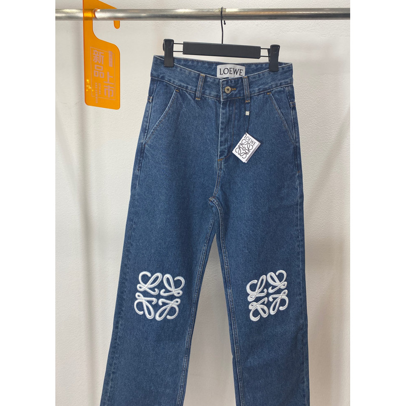 Loewe Logo Jeans Blue