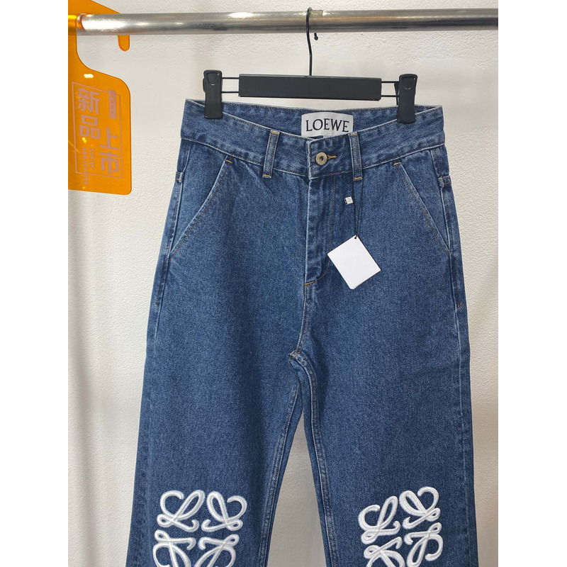 Loewe Logo Jeans Blue