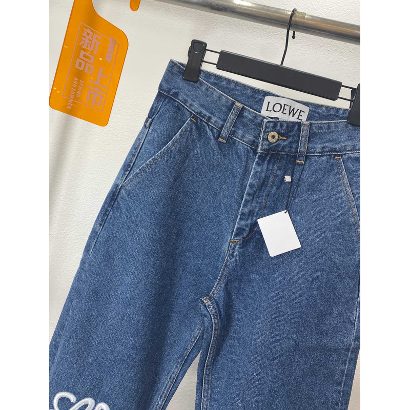 Loewe Logo Jeans Blue