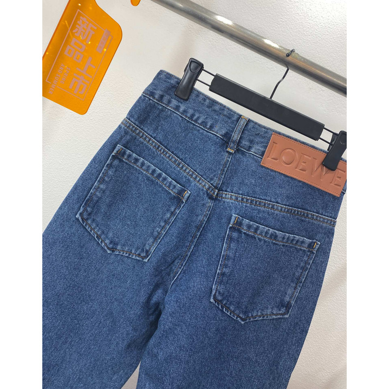 Loewe Logo Jeans Blue