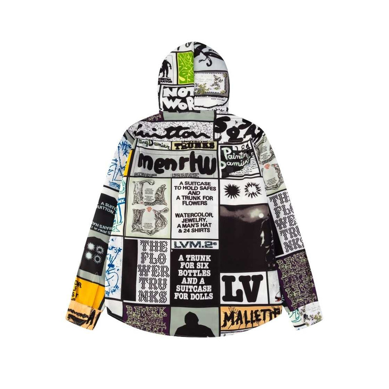 l**is V*t*n hooded silk blend overshirt