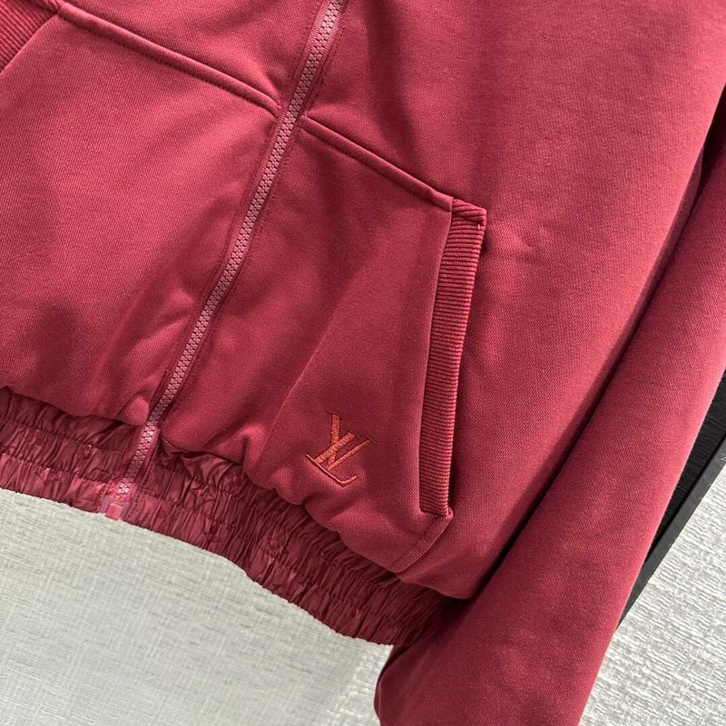 l**is V*t*n zip jacket burgundy