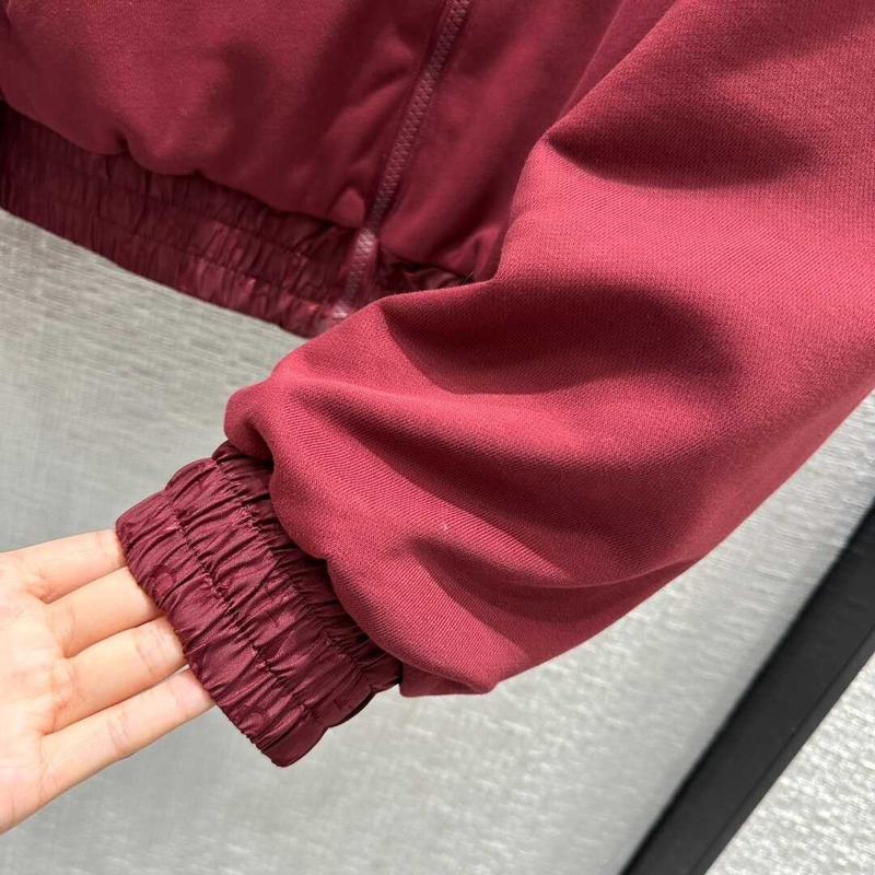 l**is V*t*n zip jacket burgundy