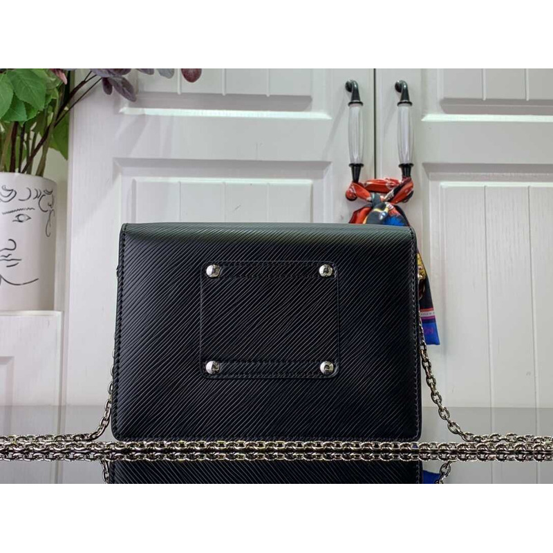 l**is V*t*n twist chain wallet epi noir black