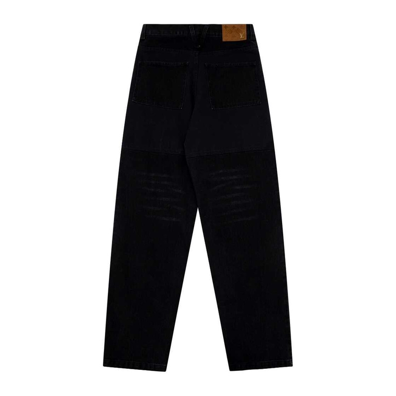 l**is V*t*n denim workwear pants black