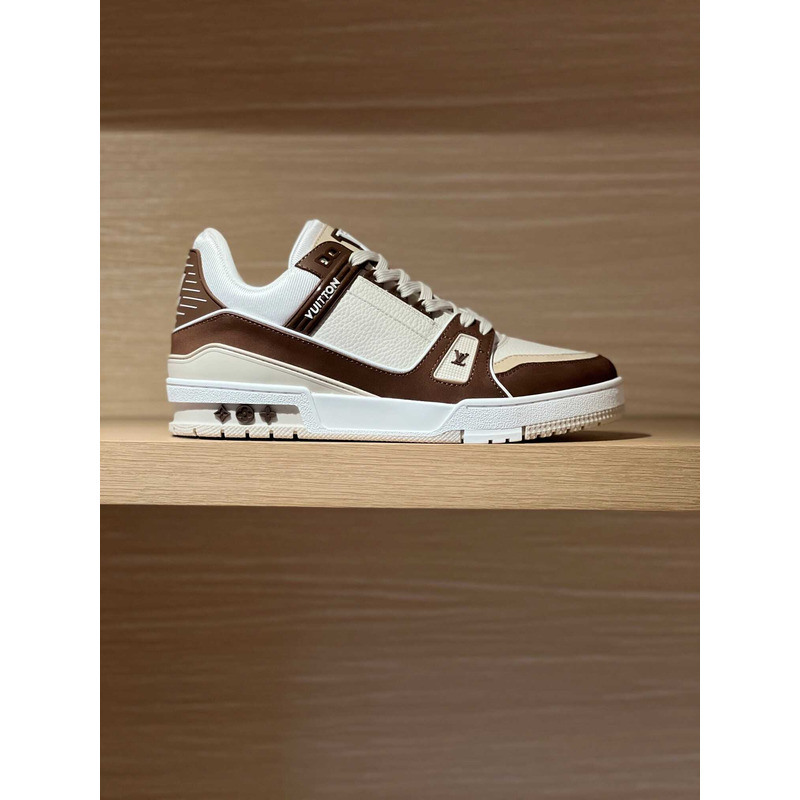 l**is V*t*n lv trainer sneaker dark brown