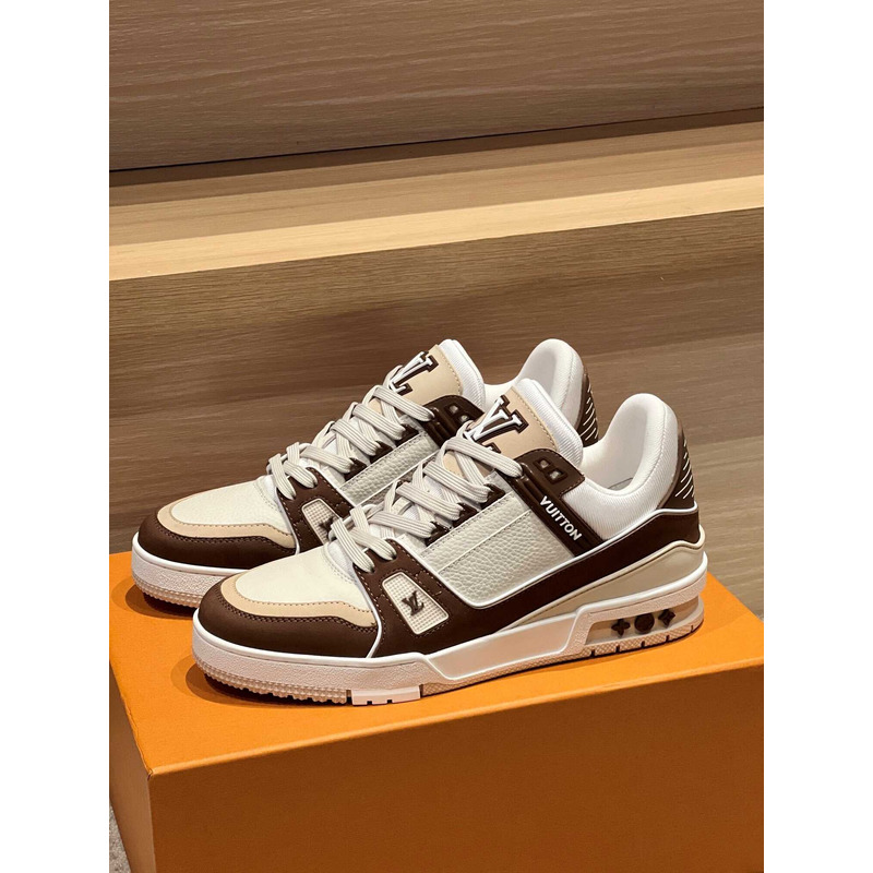 l**is V*t*n lv trainer sneaker dark brown