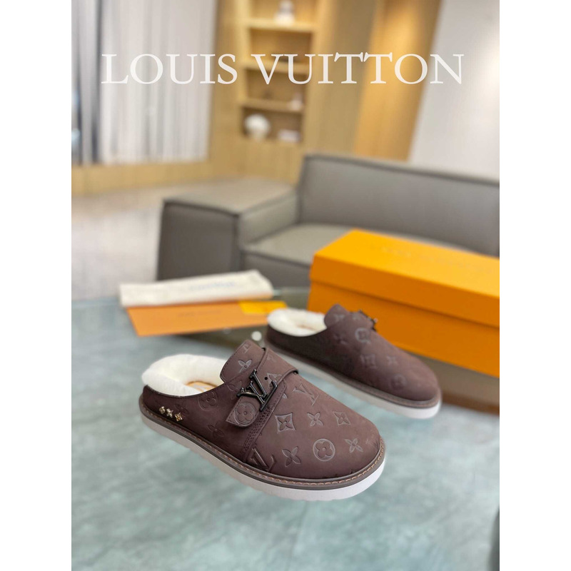 l**is V*t*n lv cosy flat comfort clog coffee