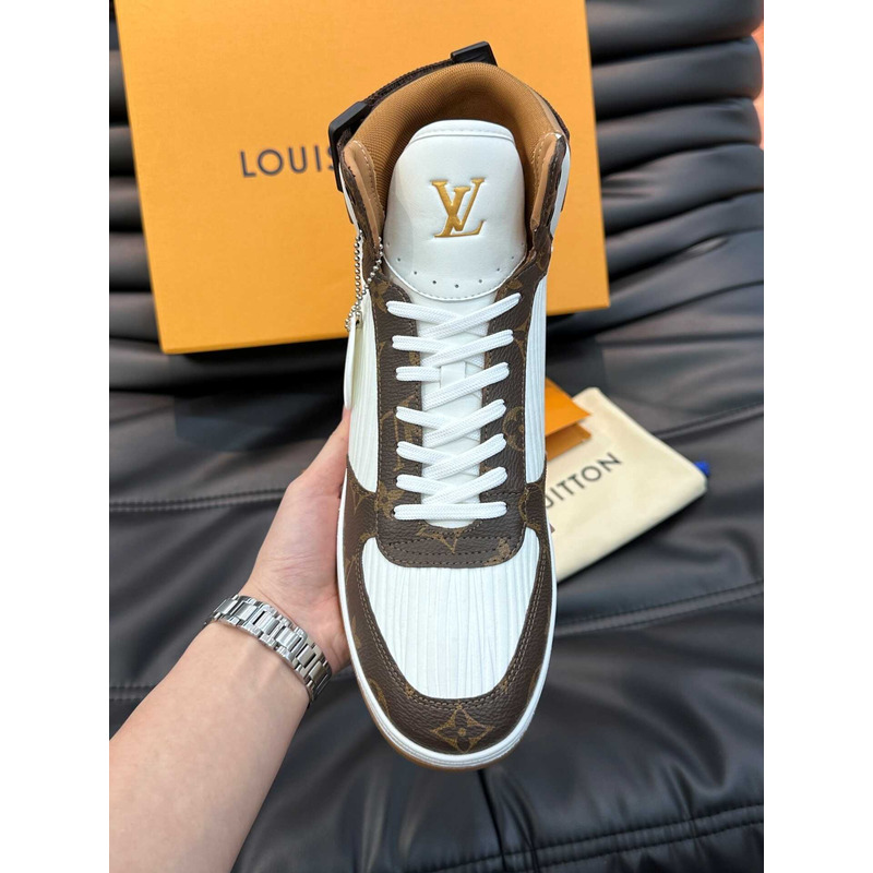 l**is V*t*n rivoli sneaker boot white brown