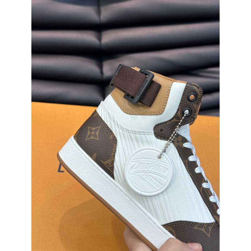 l**is V*t*n rivoli sneaker boot white brown