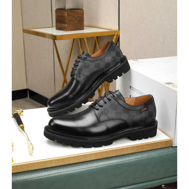 l**is V*t*n patent calf leather derby black