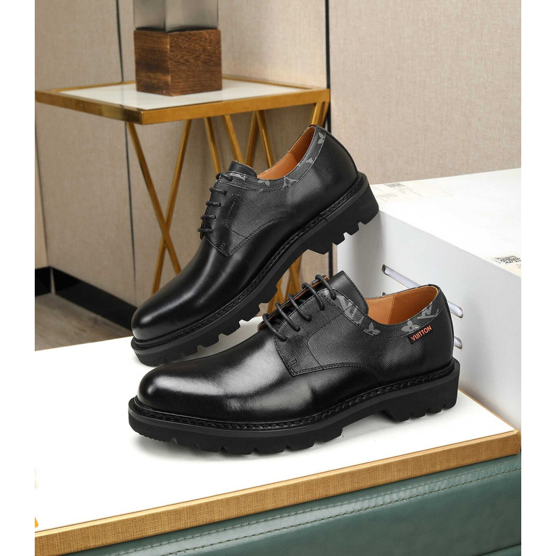 l**is V*t*n patent calf leather derby black