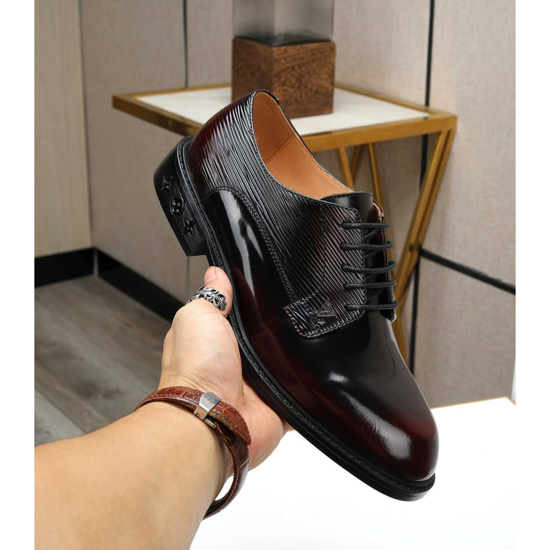 l**is V*t*n patent calf leather derby black