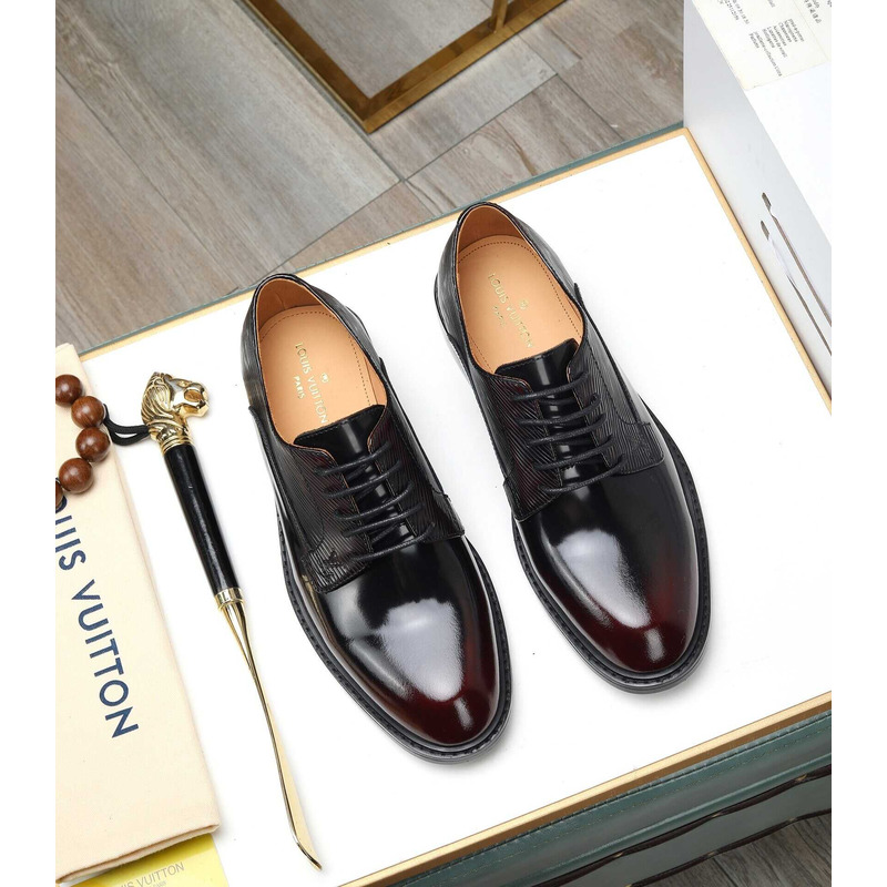 l**is V*t*n patent calf leather derby black