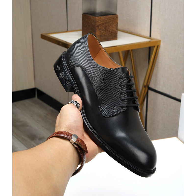 l**is V*t*n patent calf leather derby black