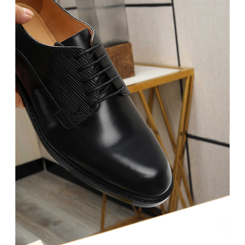 l**is V*t*n patent calf leather derby black