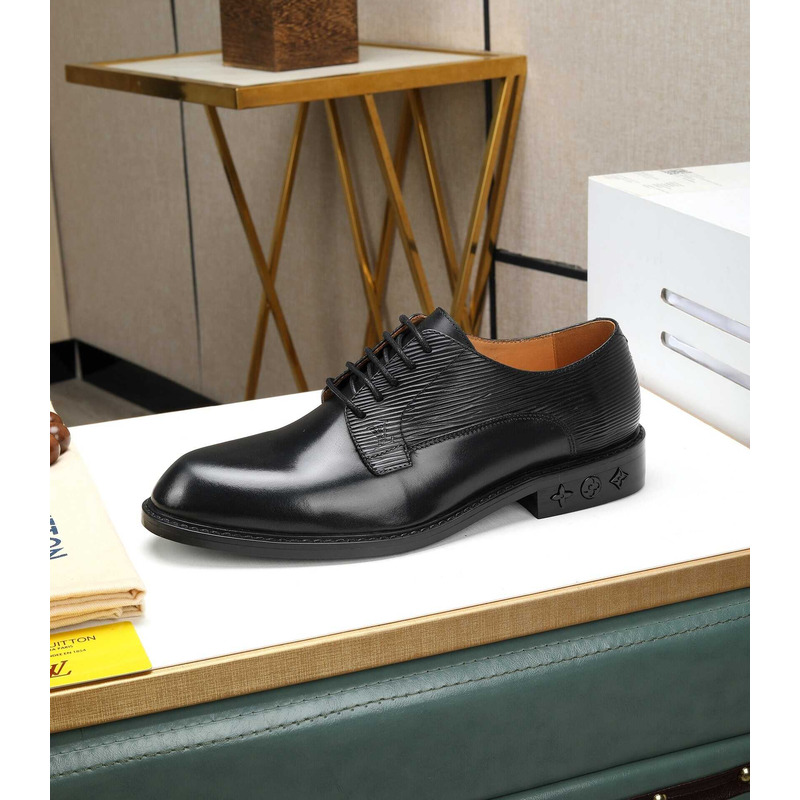 l**is V*t*n patent calf leather derby black