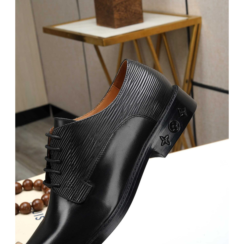 l**is V*t*n patent calf leather derby black