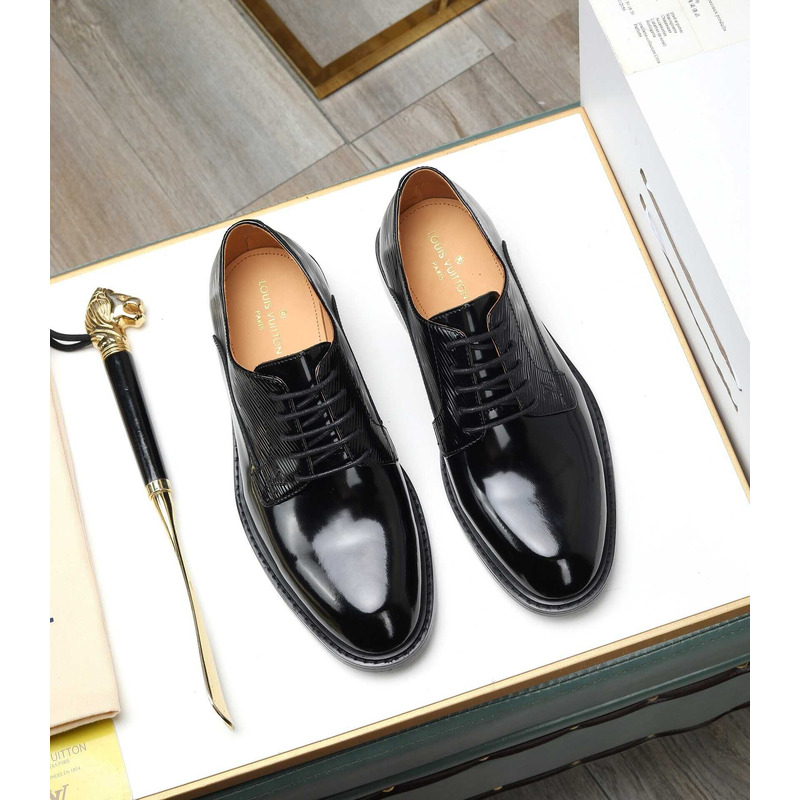 l**is V*t*n patent calf leather derby black