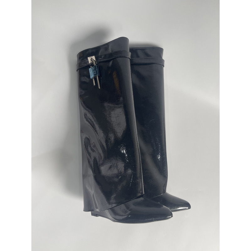 Givenchy Shark Lock Long Boots Black