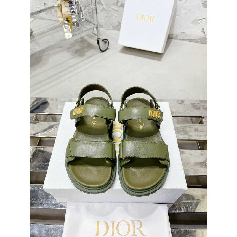 D*or D*oract sandals lambskin green