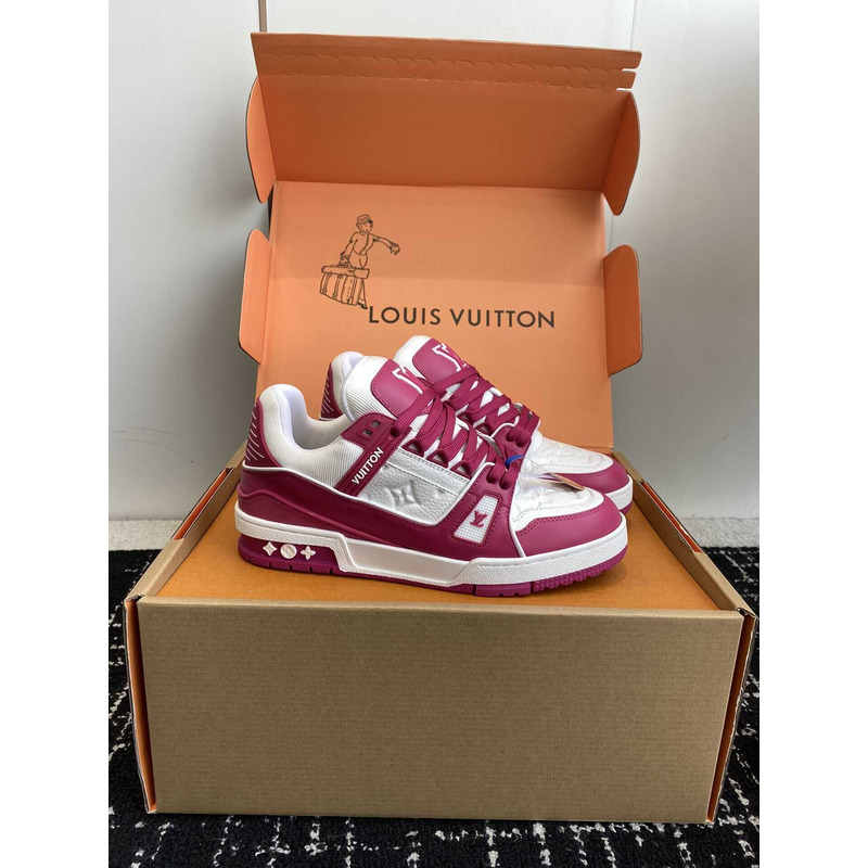 l**is V*t*n trainer sneaker fuchsia and white