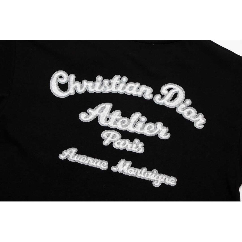 ch**an D*or atelier t-shirt relaxed fit black