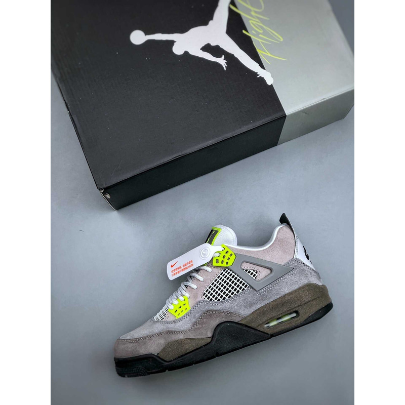 Jordan 4 Retro SE 95 Neon Sneakers Wolf Grey/Anthracite