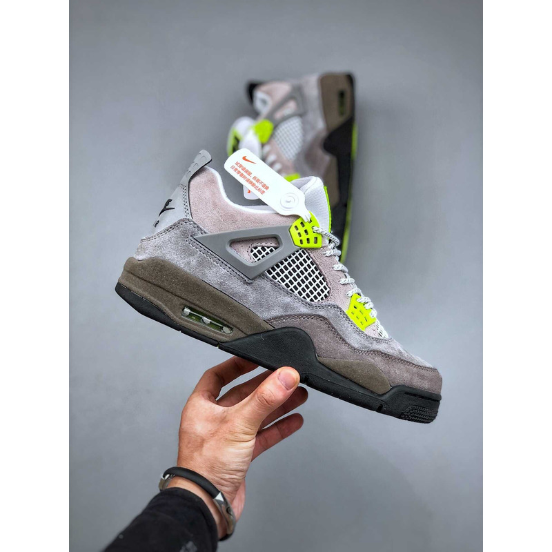 Jordan 4 Retro SE 95 Neon Sneakers Wolf Grey/Anthracite