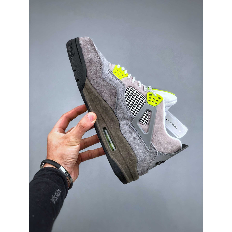 Jordan 4 Retro SE 95 Neon Sneakers Wolf Grey/Anthracite