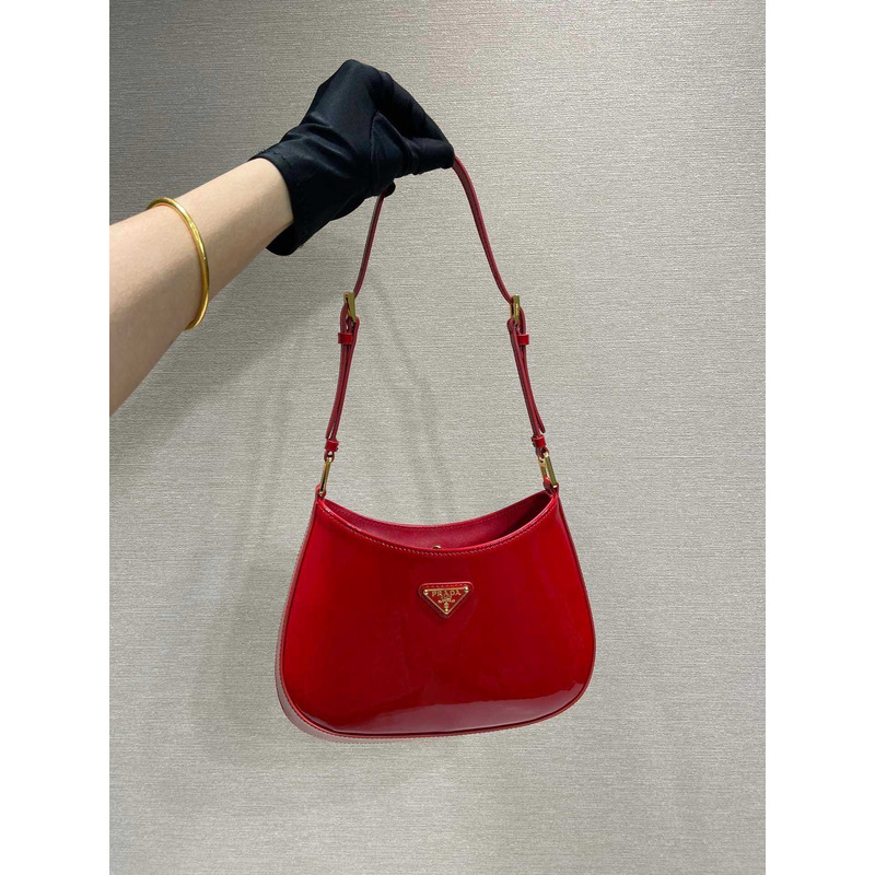 Pra*a cleo patent leather bag cherry red