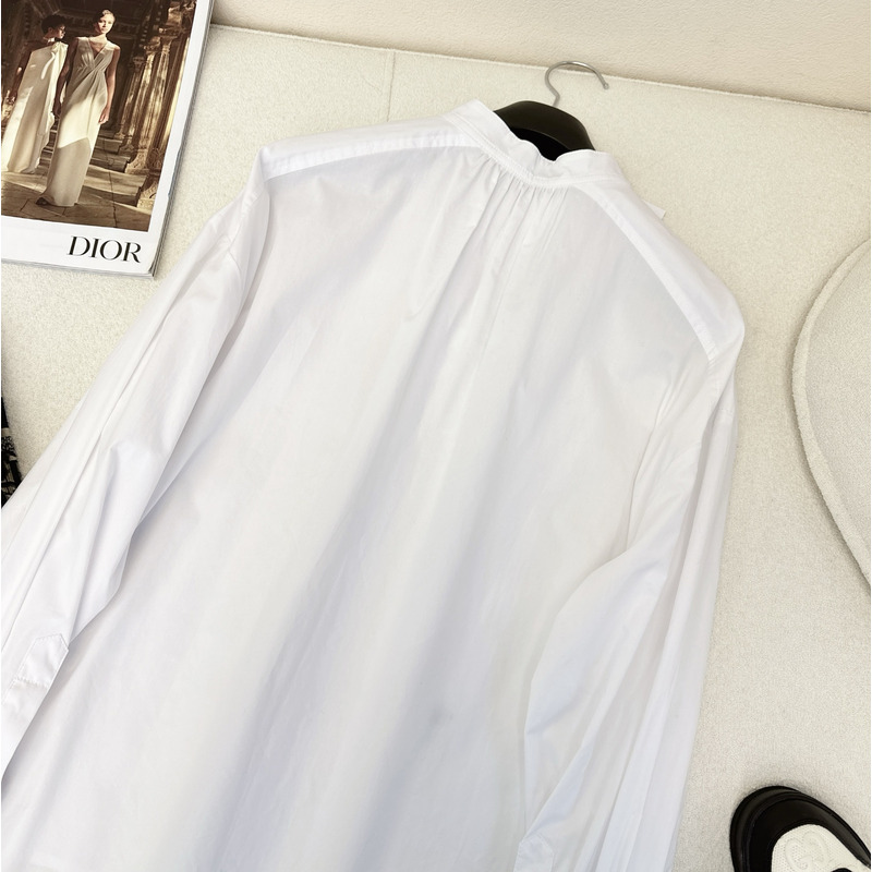 D*or long sleeves blouse white