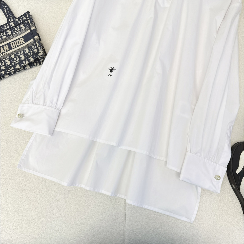 D*or long sleeves blouse white