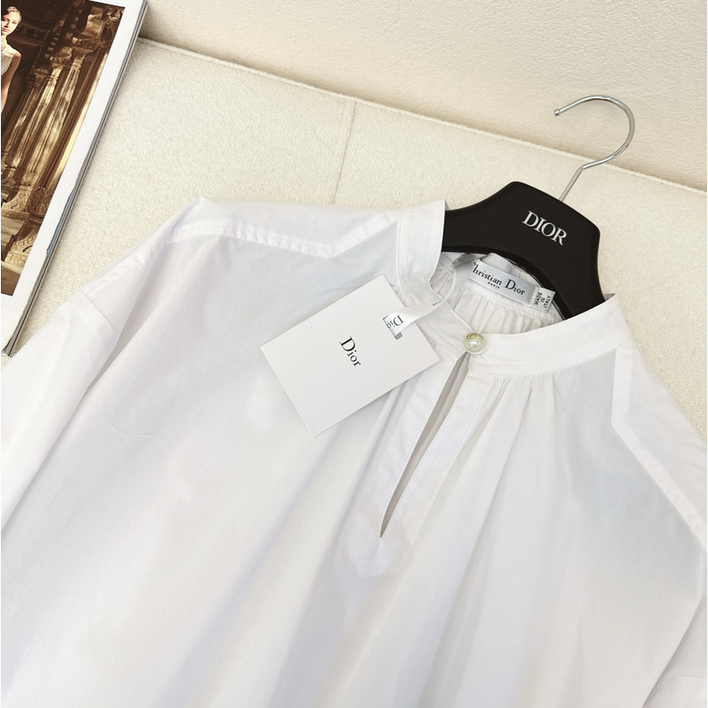 D*or long sleeves blouse white